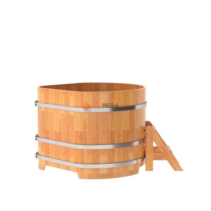 Купель BentWood угловая из сращенных ламелей натуральной лиственницы 1,19х1,19