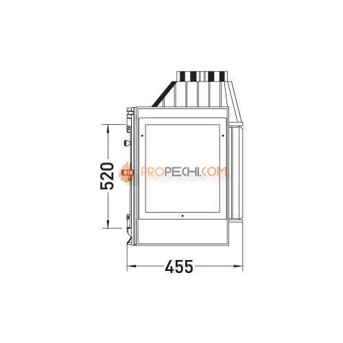 Каминная топка Invicta Selenic 700 Left