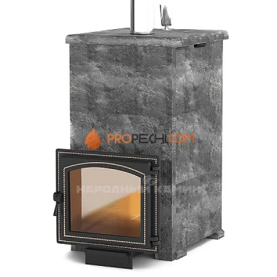 Печь для бани Везувий Легенда Русский пар 18 (240) NEXT Талькохлорит в облицовке