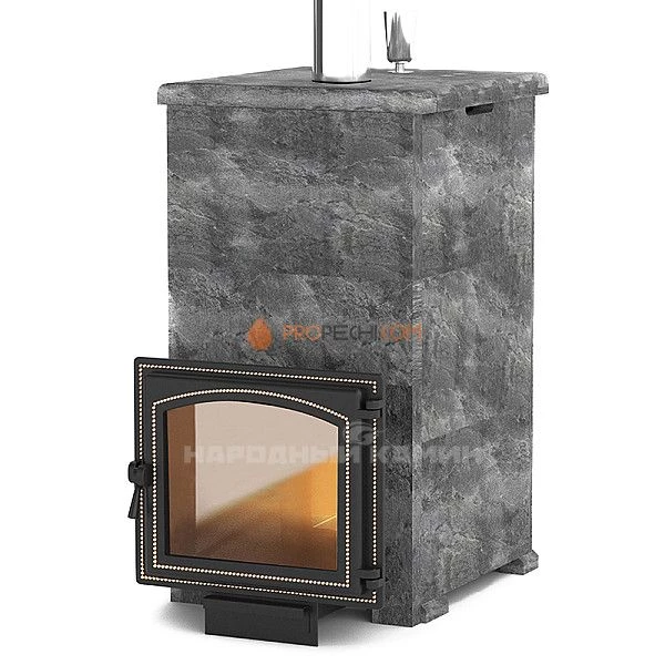 Печь для бани Везувий Легенда Русский пар 18 (240) NEXT Талькохлорит в облицовке