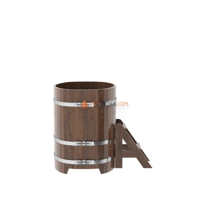 Купель BentWood овальная из мореной лиственницы 0,76х1,16