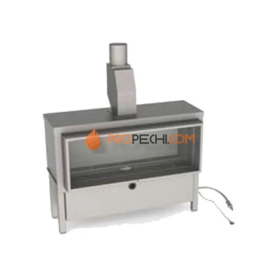 Газовая топка Vero Design Gala Стандарт (800x400 мм) D130/200 мм, горелка Line burner