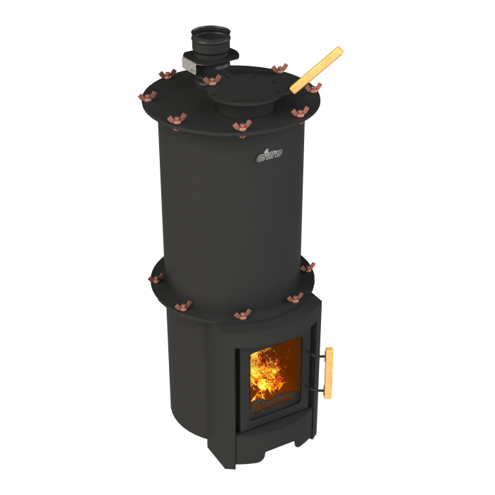 Дровяная печь для бани Grill’D Denisov Short