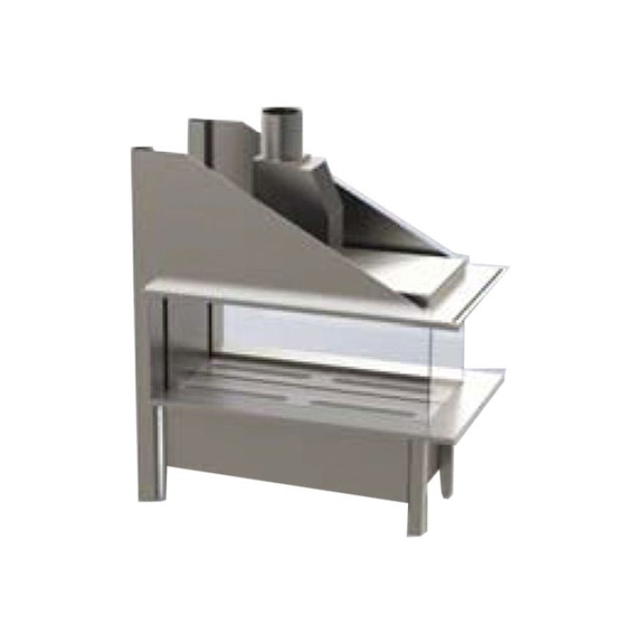Газовая топка Vero Design Gala Трёхсторонняя EPI (2500x400 мм) D200 мм, горелка Line burner