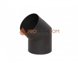 Отвод черный КПД 45* d150 2 мм