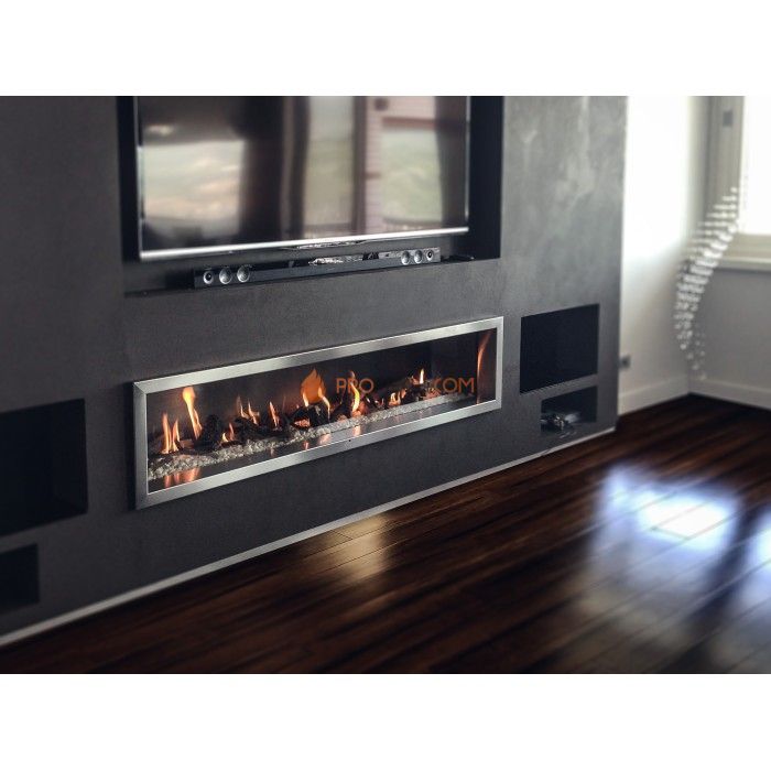 Газовая топка Vero Design Gala Стандарт (1000x400 мм) D130/200 мм, горелка Line burner