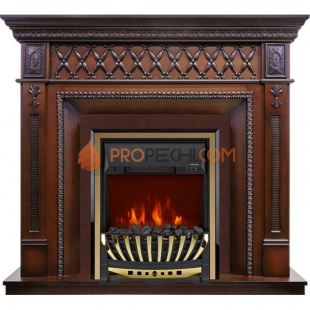 Каминокомплект Royal Flame Alexandria - махагон коричневый антик с очагом Aspen Gold