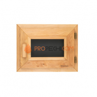 Окно Woodson PRO 40x30, стекло GREY ольха, левое