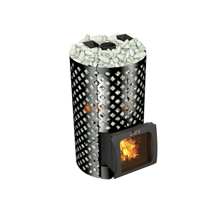 Дровяная печь для бани Grill’D Violet World Romb Short Window Max