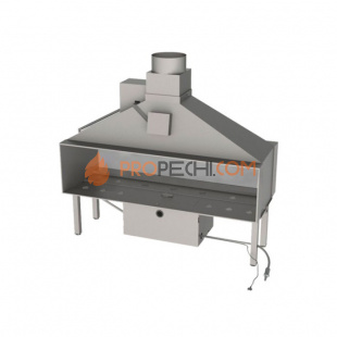 Газовая топка Vero Design Nippon Стандарт (2500x750 мм) D350 мм, горелка VLK burner