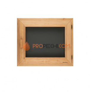 Окно Woodson PRO 50x40, стекло GREY ольха, левое