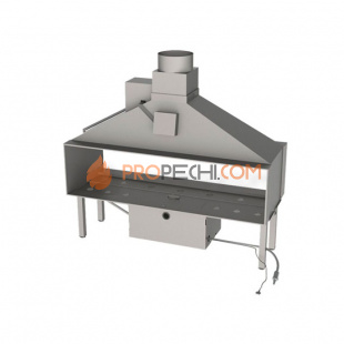 Газовая топка Vero Design Nippon Туннель (2500x750 мм) D350 мм, горелка VLK burner