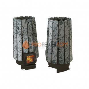 Дровяная печь для бани Grill’D Cometa 180 Vega Short, Stone (Серпентинит)
