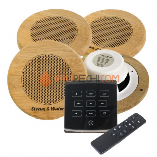 Комплект акустической системы SW 4 Black ECO Wood, круг (Встраиваемый)