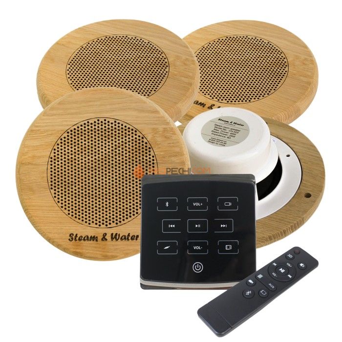 Комплект акустической системы SW 4 Black ECO Wood, круг (Встраиваемый)