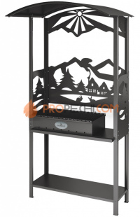 Мангал с крышей Grillux HOT GRILL