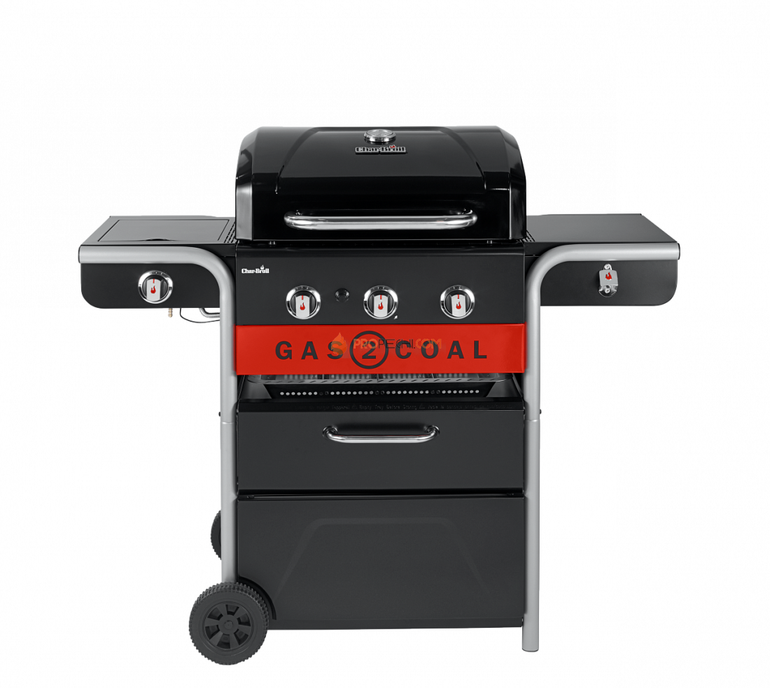 Угольный + Газовый гриль Char-Broil Gas2Coal Hybrid 3B-2