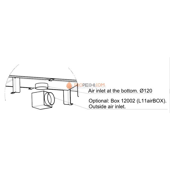 Каминная топка Liseo Castiron LCI 11 GDF двусторонняя