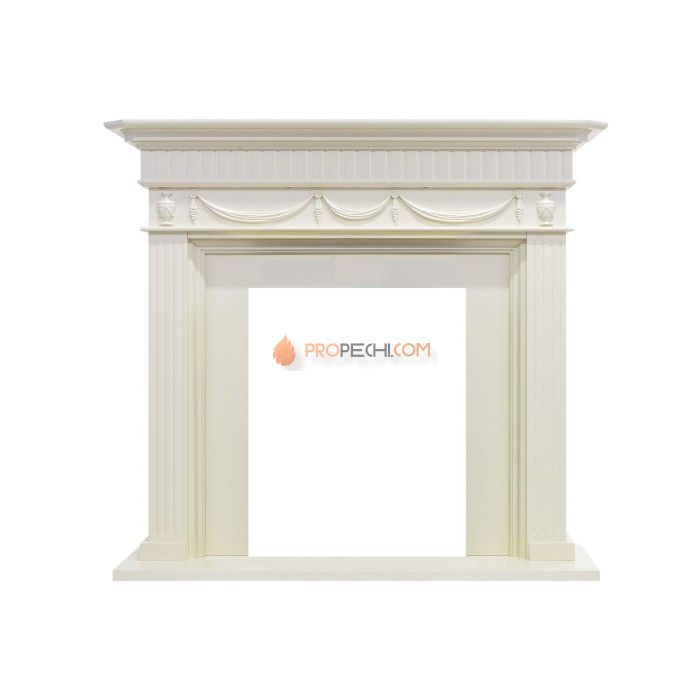 Каминокомплект Royal Flame Corfu - Слоновая кость с очагом Majestic FX Black