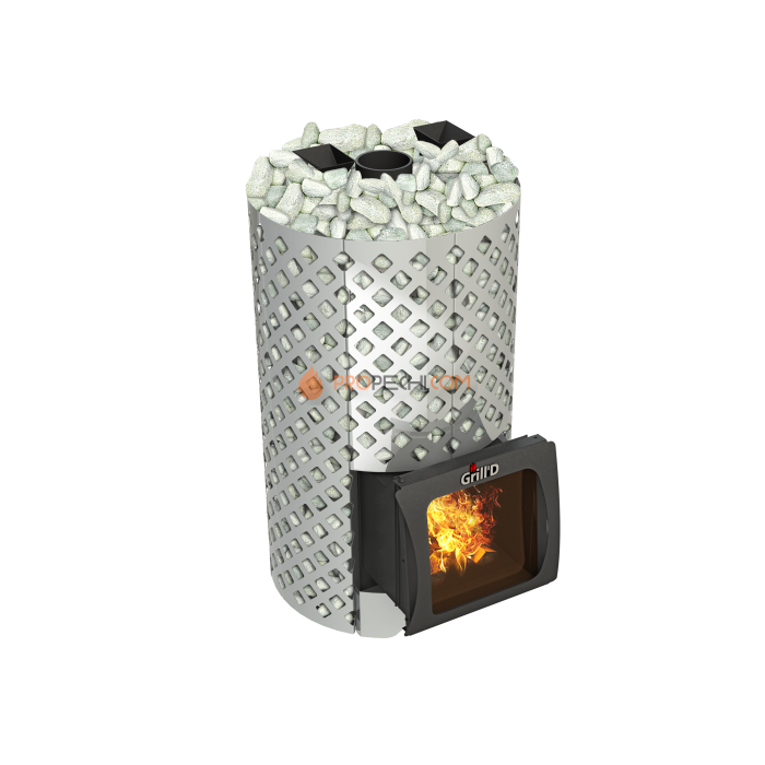 Дровяная печь для бани Grill’D Violet World Steel Romb Short Window Max