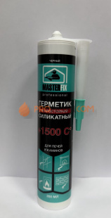 Герметик Masterfix professional жаростойкий силикатный для печей и каминов черный +1500 С 280 мл