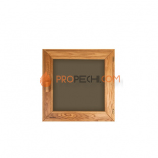 Окно Woodson PRO 60x60, стекло GREY дуб, левое