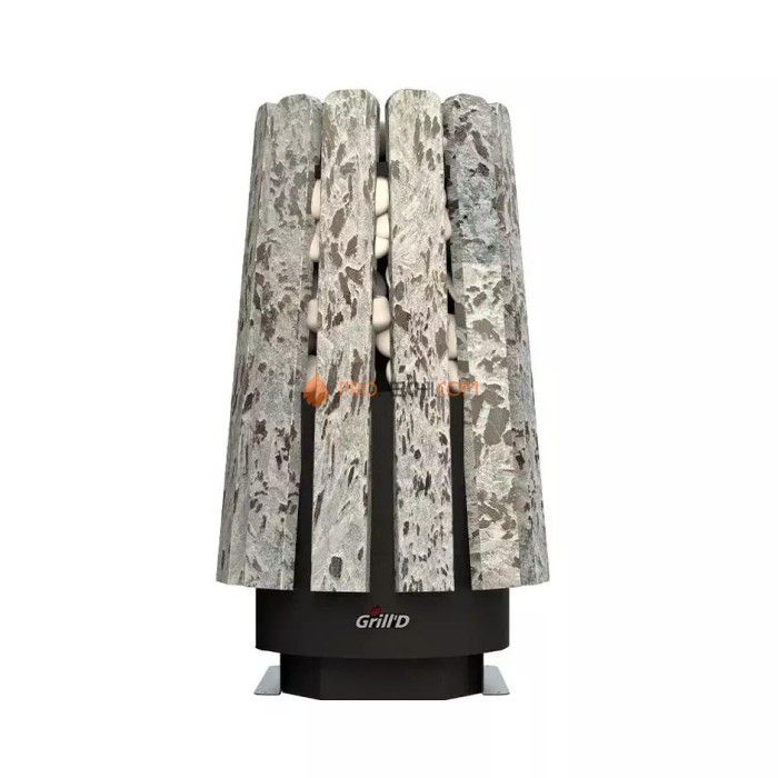 Дровяная банная печь Grill’D Cometa 350 Vega Short Window Max Stone Pro (Серпентинит)