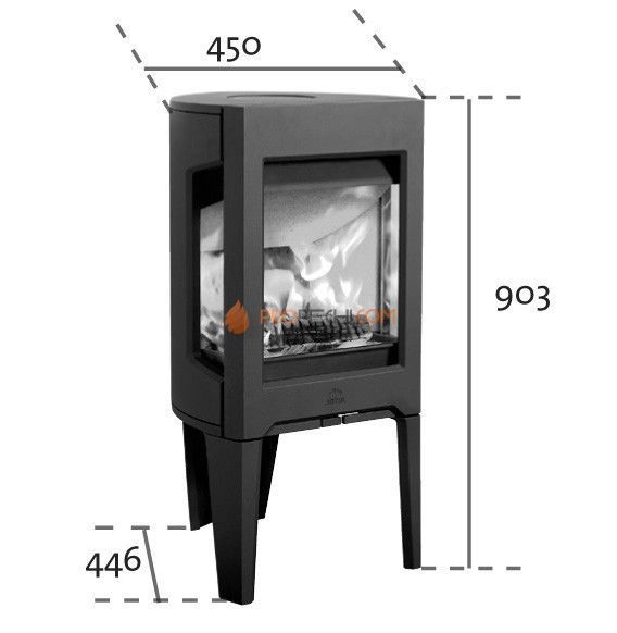 Печь-камин Jotul F 163 CB IVE белая эмаль