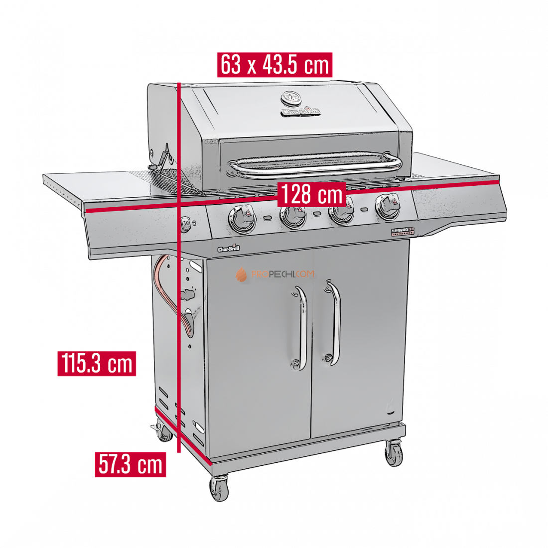 Газовый гриль Char-Broil Performance CORE 4B