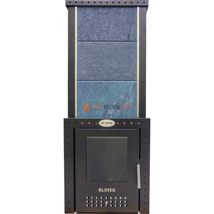 Газовая печь для бани Klover 35-RV 310S ( Серпентинит )