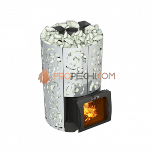 Дровяная банная печь Grill’D Violet World Steel Short Window Max Pro