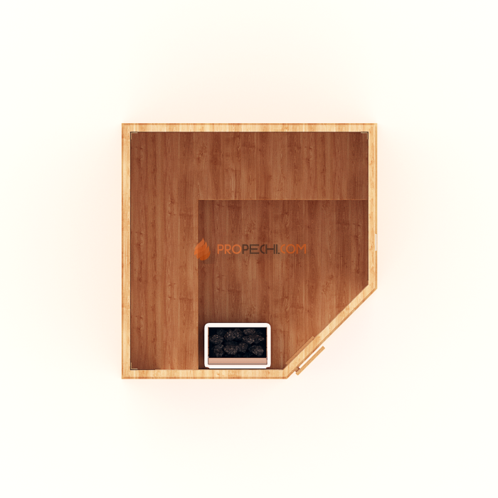 Финская сауна НКЗ 5-местная угловая 180x180x200 см