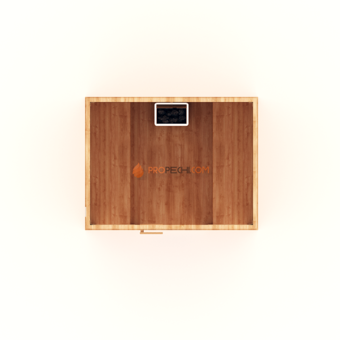Финская сауна НКЗ 4-местная прямая 170x130x200 см, вход со стороны 170 см