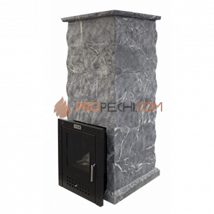 Газовая печь для бани Klover RT 35-RV 310S ( Талькомагнезит Скала, прямые углы )