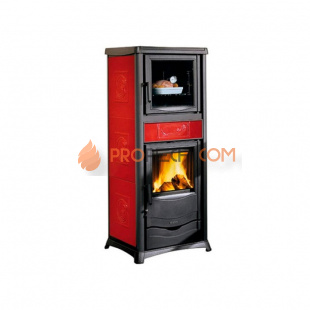 Печь-камин La Nordica TermoRossella Plus Forno DSA 4,0 Liberty Bordeaux