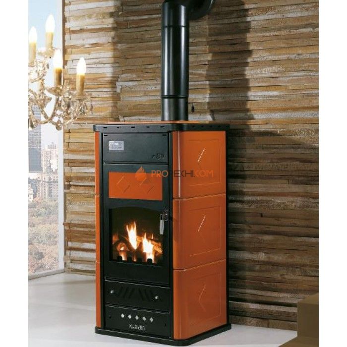 Отопительная печь Klover BELVEDERE 30 (серебро)