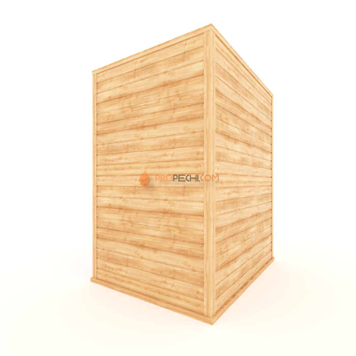 Финская сауна НКЗ 4-местная прямая 170x130x200 см, вход со стороны 170 см