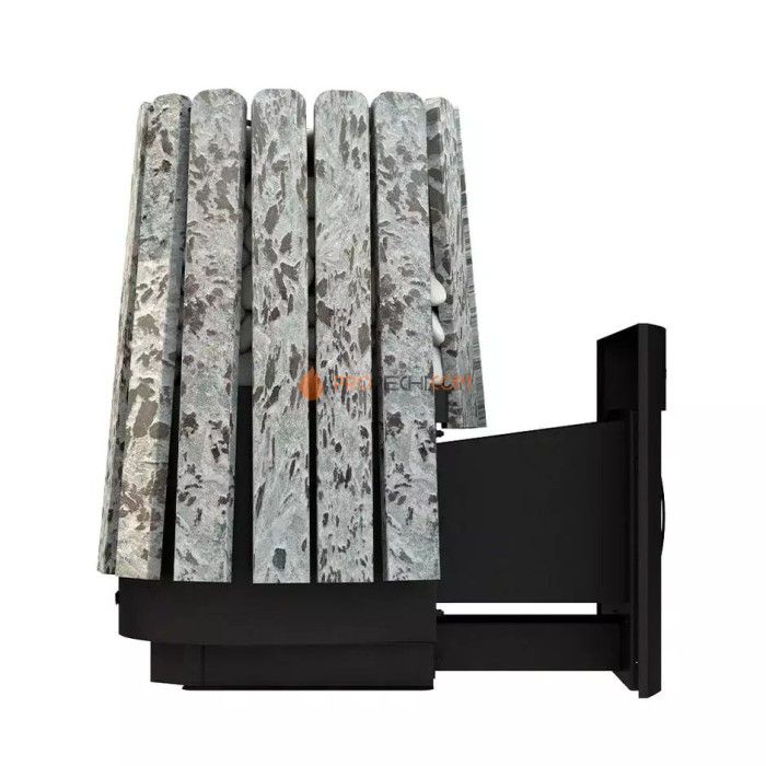 Дровяная банная печь Grill’D Cometa 350 Vega Window Max Stone Pro (Серпентинит)