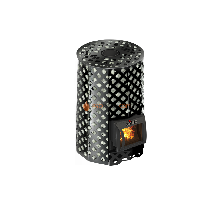 Дровяная печь для бани Grill’D Violet Romb Short (Камень 100 кг)
