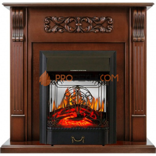 Каминокомплект Royal Flame Venice - Махагон коричневый антик с очагом Majestic FX M Black